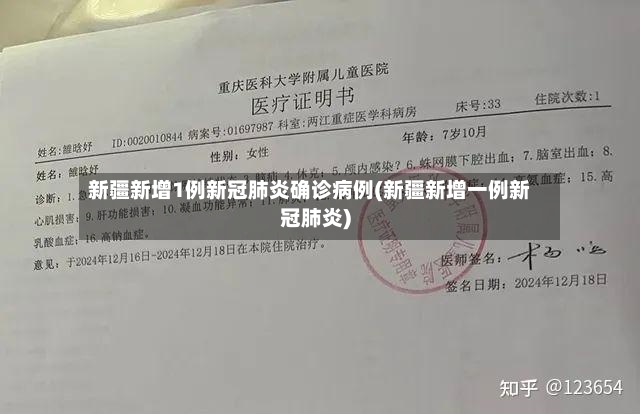 新疆新增1例新冠肺炎确诊病例(新疆新增一例新冠肺炎)