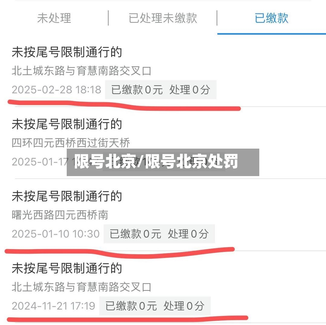 限号北京/限号北京处罚-第3张图片