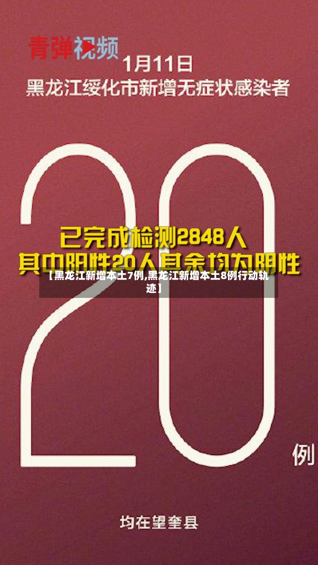 【黑龙江新增本土7例,黑龙江新增本土8例行动轨迹】-第2张图片