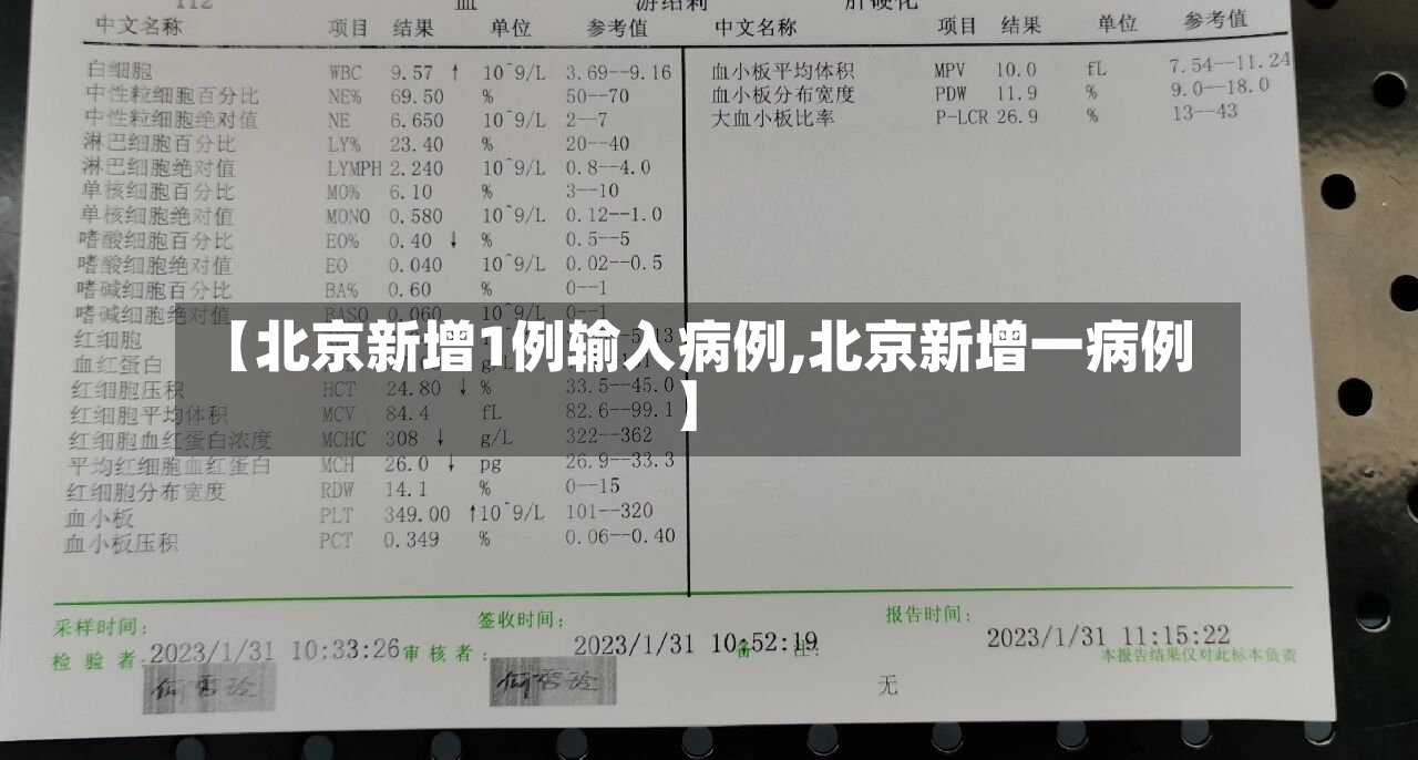 【北京新增1例输入病例,北京新增一病例】