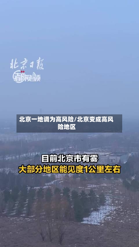 北京一地调为高风险/北京变成高风险地区