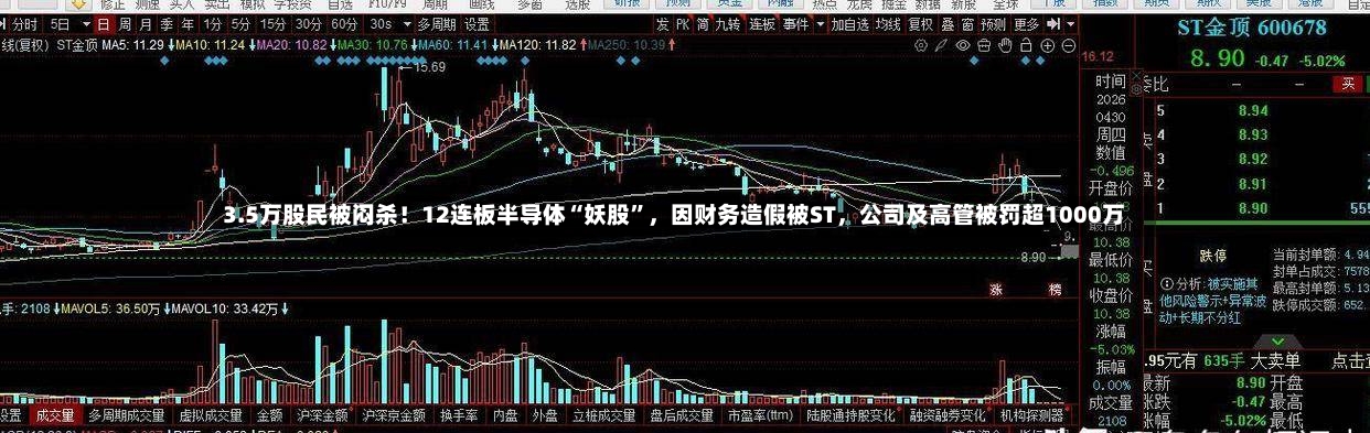 3.5万股民被闷杀！12连板半导体“妖股”，因财务造假被ST	，公司及高管被罚超1000万-第2张图片