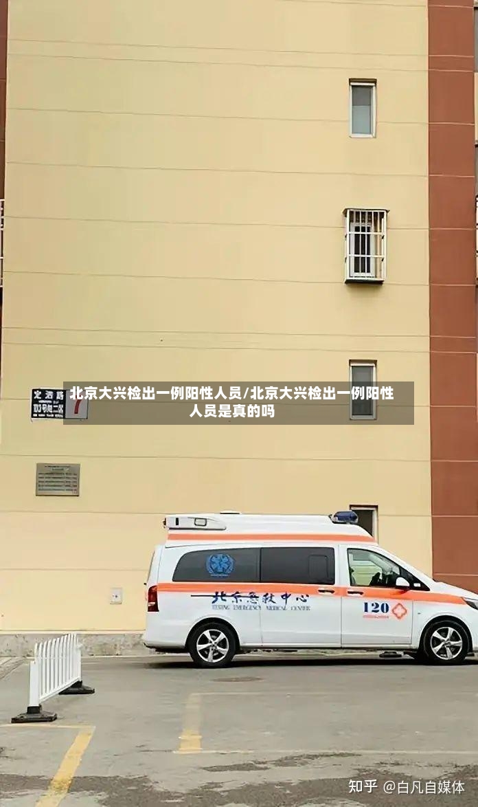北京大兴检出一例阳性人员/北京大兴检出一例阳性人员是真的吗-第2张图片