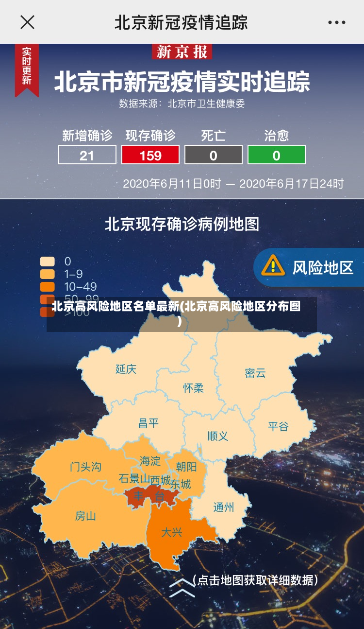北京高风险地区名单最新(北京高风险地区分布图)