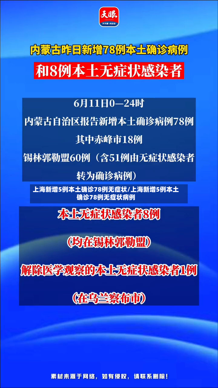 上海新增5例本土确诊78例无症状/上海新增5例本土确诊78例无症状病例