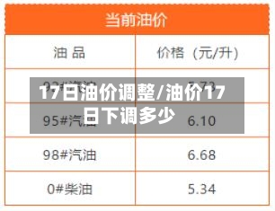17日油价调整/油价17日下调多少-第2张图片
