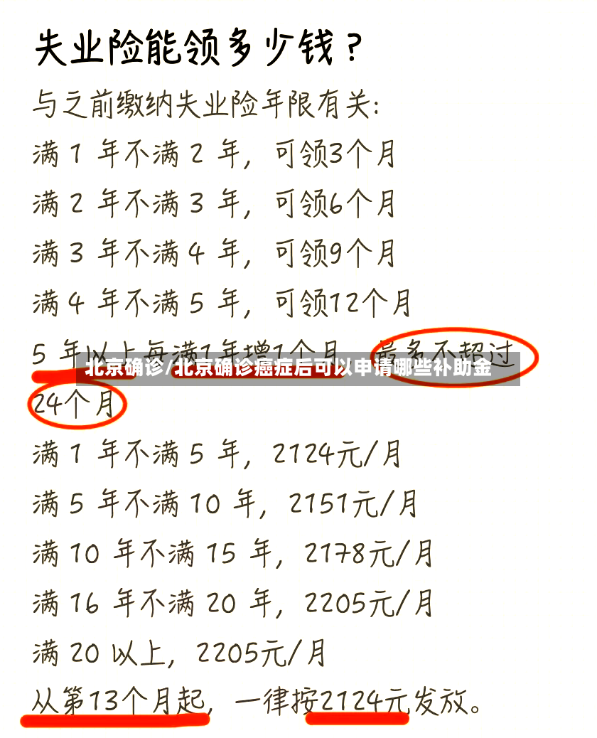北京确诊/北京确诊癌症后可以申请哪些补助金