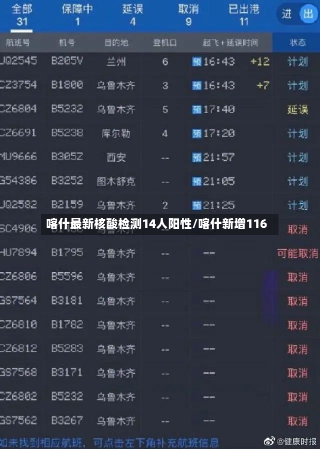 喀什最新核酸检测14人阳性/喀什新增116-第2张图片
