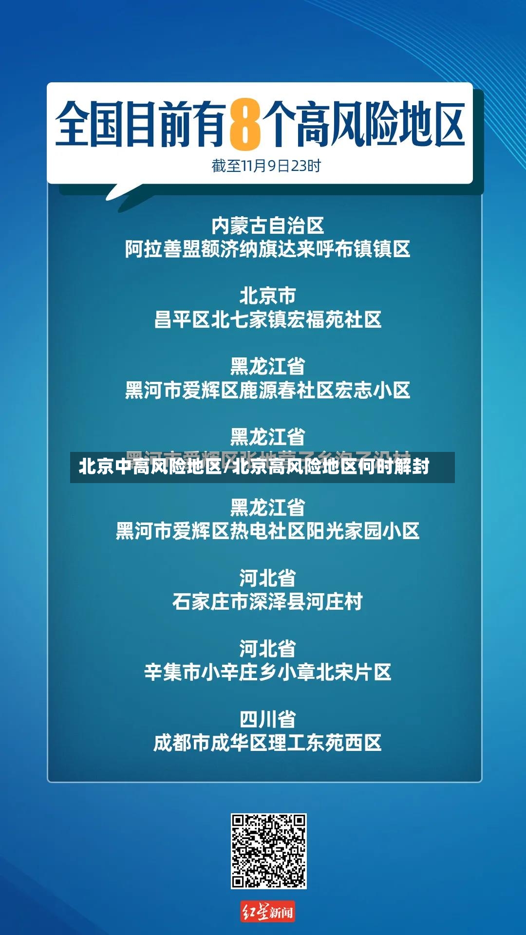 北京中高风险地区/北京高风险地区何时解封