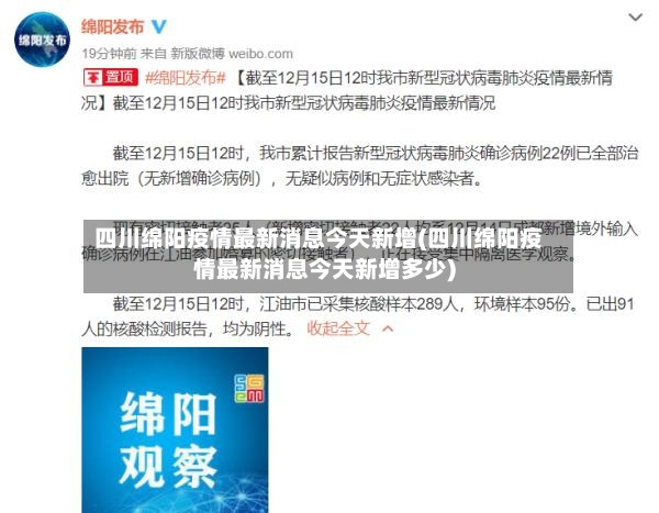 四川绵阳疫情最新消息今天新增(四川绵阳疫情最新消息今天新增多少)-第2张图片