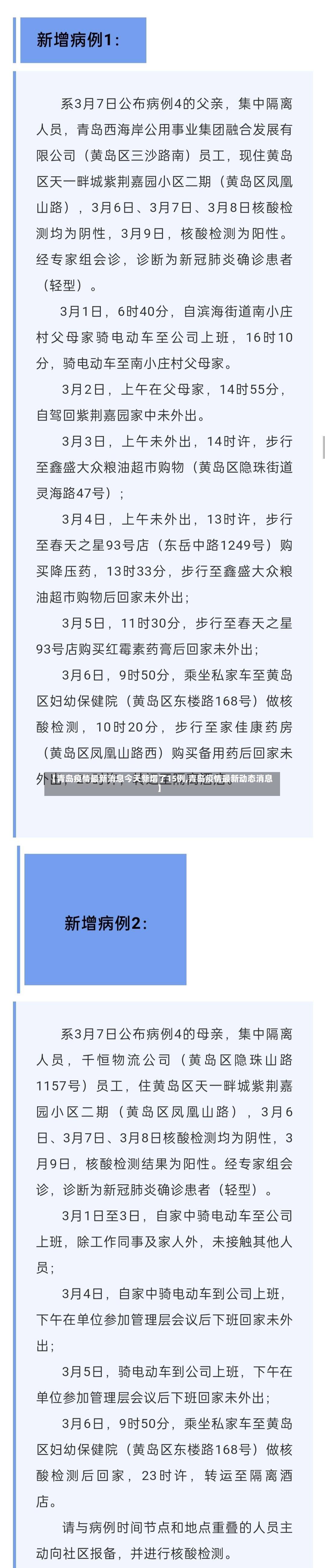 【青岛疫情最新消息今天新增了15例,青岛疫情最新动态消息】-第3张图片