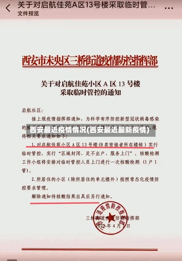 西安最近疫情情况(西安最近最新疫情)