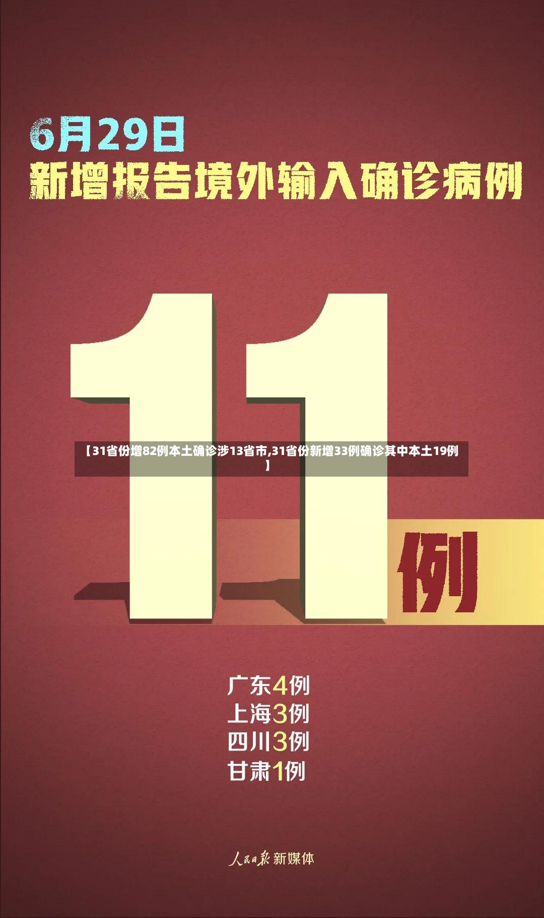 【31省份增82例本土确诊涉13省市,31省份新增33例确诊其中本土19例】