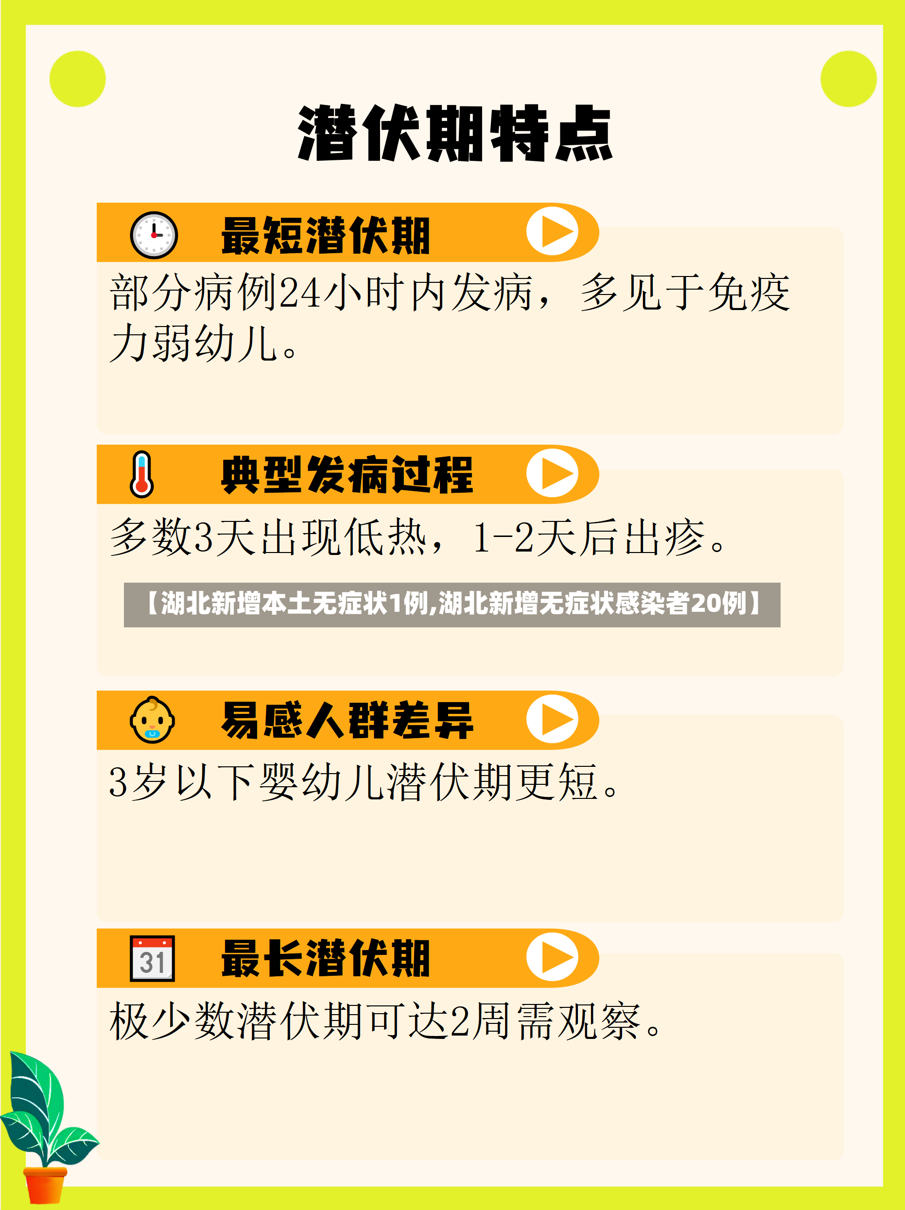【湖北新增本土无症状1例,湖北新增无症状感染者20例】