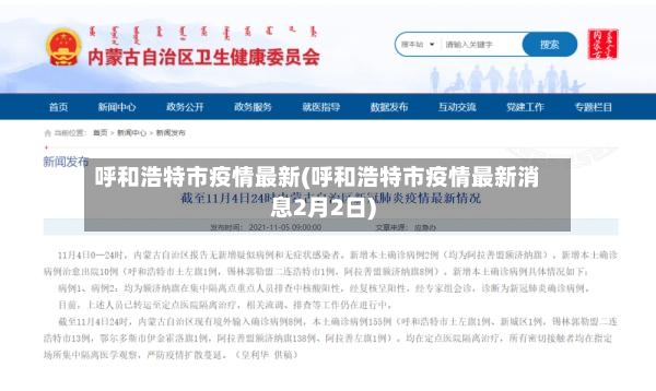 呼和浩特市疫情最新(呼和浩特市疫情最新消息2月2日)-第3张图片