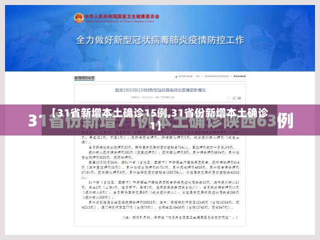 【31省新增本土确诊15例,31省份新增本土确诊1】-第3张图片