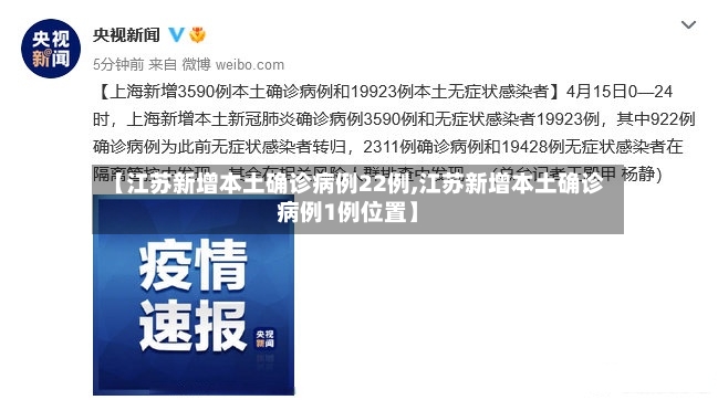 【江苏新增本土确诊病例22例,江苏新增本土确诊病例1例位置】