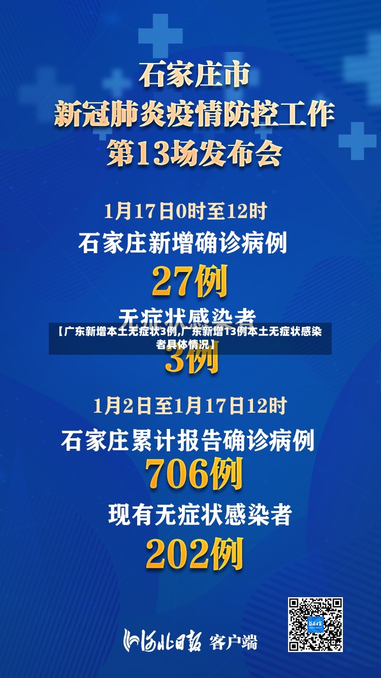 【广东新增本土无症状3例,广东新增13例本土无症状感染者具体情况】