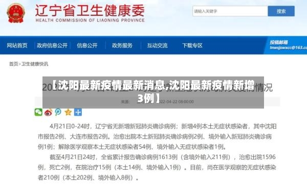 【沈阳最新疫情最新消息,沈阳最新疫情新增3例】-第3张图片