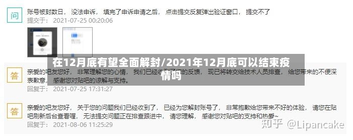 在12月底有望全面解封/2021年12月底可以结束疫情吗-第2张图片