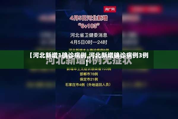 【河北新增1确诊病例,河北新增确诊病例3例】