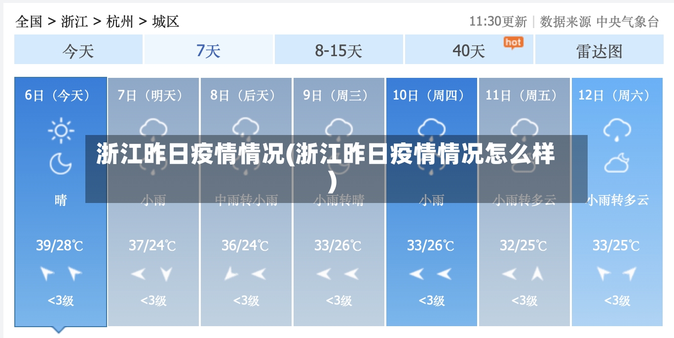 浙江昨日疫情情况(浙江昨日疫情情况怎么样)