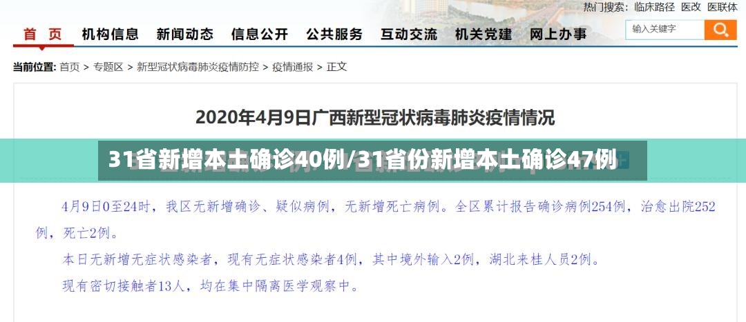 31省新增本土确诊40例/31省份新增本土确诊47例-第2张图片