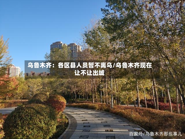 乌鲁木齐：各区县人员暂不离乌/乌鲁木齐现在让不让出城