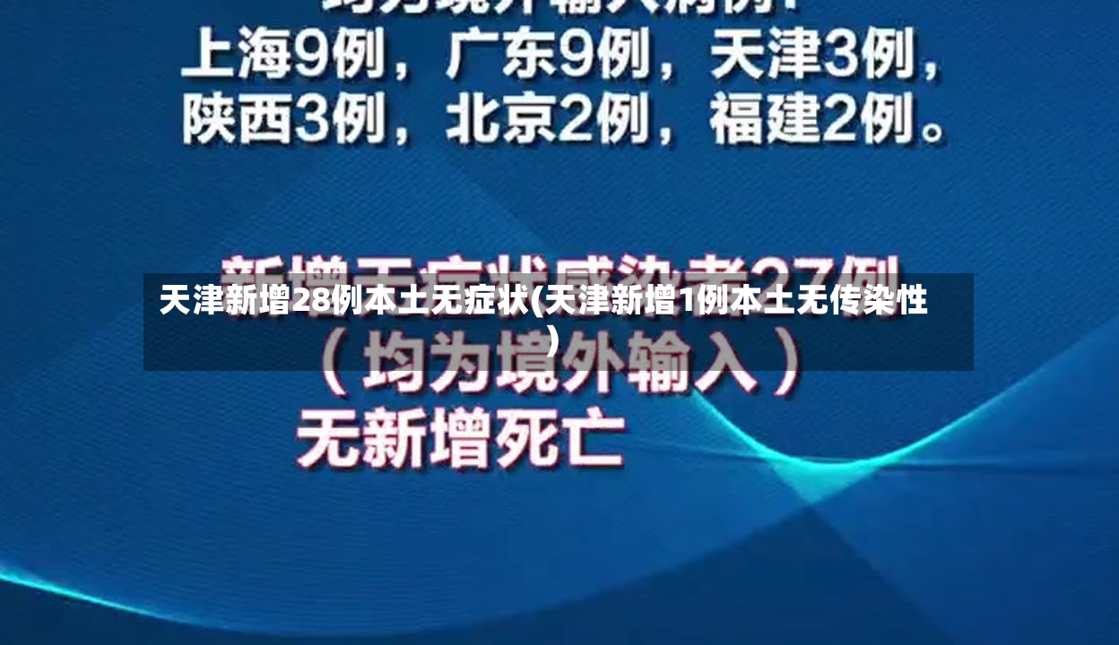 天津新增28例本土无症状(天津新增1例本土无传染性)