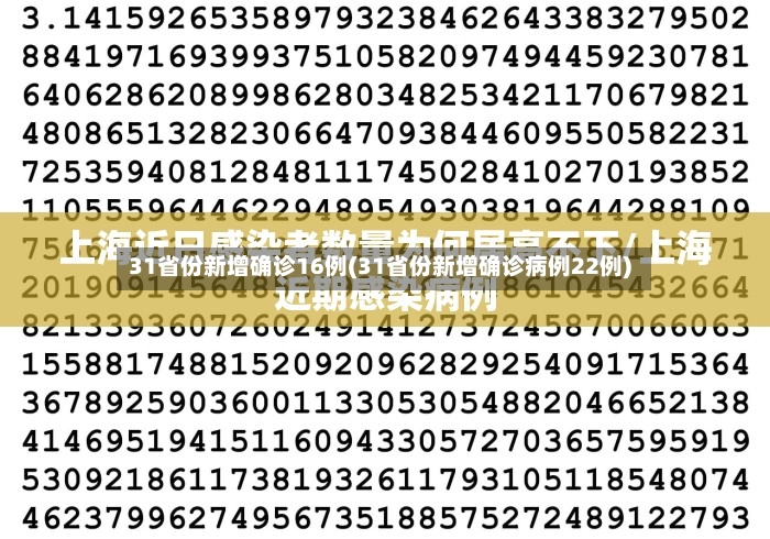 31省份新增确诊16例(31省份新增确诊病例22例)